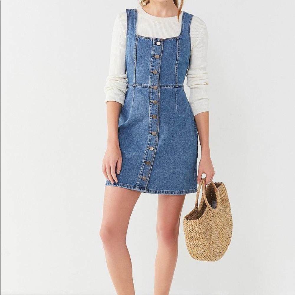 Urban Outfitters Button Down Denim Mini Dress
